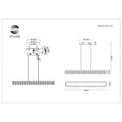 Подвесная люстра ST-Luce Estense SL6203.413.42 в Миассе - miass.mebel24.online | фото 5