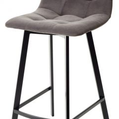Полубарный стул CHILLI-QB SQUARE графит #14, велюр / черный каркас (H=66cm) М-City в Миассе - miass.mebel24.online | фото