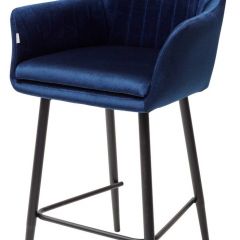Полубарный стул Роден Blitz 20 Синий, велюр (H=65cm), M-City в Миассе - miass.mebel24.online | фото