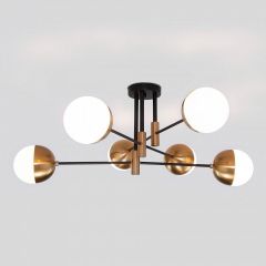 Потолочная люстра Eurosvet Nuvola 70129/6 латунь в Миассе - miass.mebel24.online | фото 2