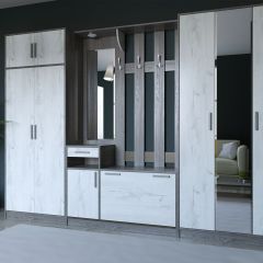 Прихожая ДИАНА-4 сек №10 (Ясень анкор/Дуб эльза) в Миассе - miass.mebel24.online | фото 5