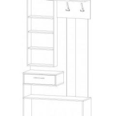 ИНФИНИТИ Прихожая (Секция с зеркалом + 2 шкафа-пенала) в Миассе - miass.mebel24.online | фото 6