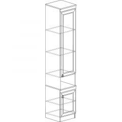 Шкаф №617 Инна Денвер светлый в Миассе - miass.mebel24.online | фото 2