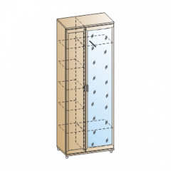 Прихожая Мелисса композиция 1 (Акация Молдау) в Миассе - miass.mebel24.online | фото 2