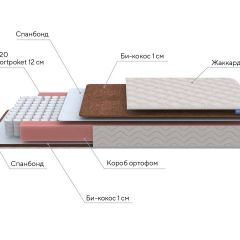 PROxSON Матрас Base M Roll (Ткань Синтетический жаккард) 200x200 в Миассе - miass.mebel24.online | фото 8