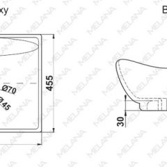 Раковина MELANA MLN-7211 в Миассе - miass.mebel24.online | фото 2