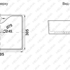 Раковина MELANA MLN-7291X в Миассе - miass.mebel24.online | фото 2