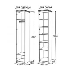 Шкаф 1-но дверный для одежды Ольга-13 в Миассе - miass.mebel24.online | фото 2
