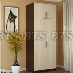 Шкаф 2-х створчатый с перегородкой (венге/лоредо) в Миассе - miass.mebel24.online | фото