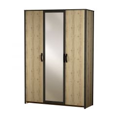 Шкаф 3-дверный с зеркалом №885 Гранж в Миассе - miass.mebel24.online | фото