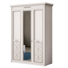 Шкаф 3-дверный со стеклом №453 Адель в Миассе - miass.mebel24.online | фото