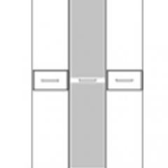 Шкаф 3-х дверный М-2 Серия Вега (с зеркалом) в Миассе - miass.mebel24.online | фото 2