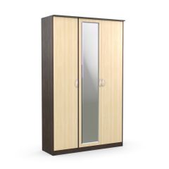 Шкаф 3-х створчатый Дуэт Люкс с зеркалом в Миассе - miass.mebel24.online | фото