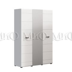 НЭНСИ NEW Шкаф 3-х створчатый (Белый глянец холодный/белый) в Миассе - miass.mebel24.online | фото