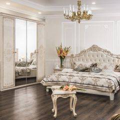 Шкаф 4-х створчатый (2+2) с Зеркалом Патрисия (крем) в Миассе - miass.mebel24.online | фото 3