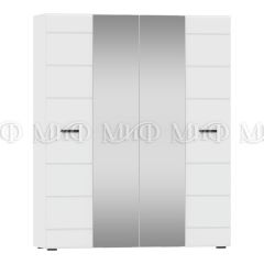 НЭНСИ NEW Шкаф 4-створчатый (Белый глянец холодный/белый) в Миассе - miass.mebel24.online | фото 1