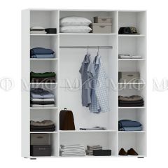 НЭНСИ NEW Шкаф 4-створчатый (Белый глянец холодный/белый) в Миассе - miass.mebel24.online | фото 2