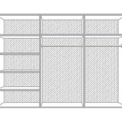 Шкаф 6-и дверный с зеркалами (04.146) Диана в Миассе - miass.mebel24.online | фото 2