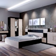 БАСЯ Шкаф (Дуб беленый/Венге) в Миассе - miass.mebel24.online | фото 3