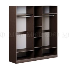 ФИЕСТА Шкаф для одежды 4-дверный (Дуб беленый/Венге) в Миассе - miass.mebel24.online | фото 2