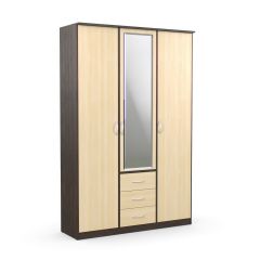 Шкаф комбинированный Дуэт Люкс с зеркалом в Миассе - miass.mebel24.online | фото