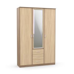 Шкаф комбинированный Дуэт Люкс с зеркалом в Миассе - miass.mebel24.online | фото 4