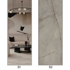 Шкаф-купе 1300 серии SILVER S1+S1+B2+PL2 (2 ящика+1 штанга+1 полка) профиль «Серебро» в Миассе - miass.mebel24.online | фото 7