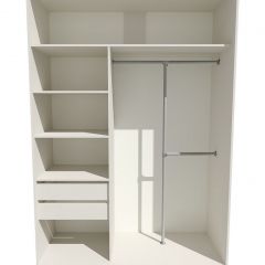 Шкаф-купе 1400 серии SOFT D8+D2+B2+PL4 (2 ящика+F обр.штанга) профиль «Капучино» в Миассе - miass.mebel24.online | фото 2