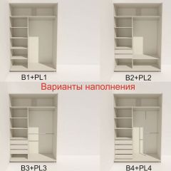 Шкаф-купе 1400 серии SOFT D8+D2+B2+PL4 (2 ящика+F обр.штанга) профиль «Капучино» в Миассе - miass.mebel24.online | фото 5