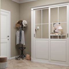 Шкаф-купе 1500 серии NEW CLASSIC K4+K4+B2+PL4 (2 ящика+F обр. штанга) профиль «Капучино» в Миассе - miass.mebel24.online | фото