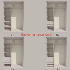 Шкаф-купе 1500 серии SILVER S4+S3Z+B2+PL1 (2 ящика+1 штанга) профиль «Серебро» в Миассе - miass.mebel24.online | фото 5