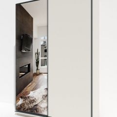 Шкаф-купе 1600 серии SOFT D1+D3+B2+PL1 (2 ящика+1штанга) профиль «Графит» в Миассе - miass.mebel24.online | фото 2