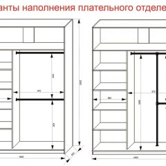 Шкаф-купе 1600 серии SOFT D6+D4+B2+PL2 (2 ящика+1штанга+1 полка) профиль «Капучино» в Миассе - miass.mebel24.online | фото 9