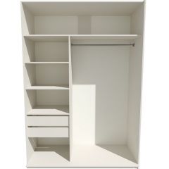 Шкаф-купе 1800 серии SOFT D1+D3+B2+PL1 (2 ящика+1штанга) профиль «Графит» в Миассе - miass.mebel24.online | фото 2