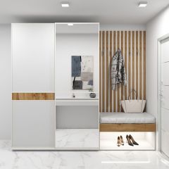 Шкаф-купе 1800 серии SOFT D6+D4+B2+PL2 (2 ящика+1штанга+1 полка) профиль «Капучино» в Миассе - miass.mebel24.online | фото