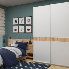 Шкаф-купе 1800 серии SOFT D6+D6+B2+PL3 (2 ящика+2штанги) профиль «Капучино» в Миассе - miass.mebel24.online | фото 5