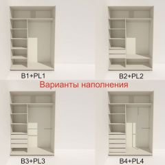 Шкаф-купе 1800 серии SOFT D6+D6+B2+PL3 (2 ящика+2штанги) профиль «Капучино» в Миассе - miass.mebel24.online | фото 6