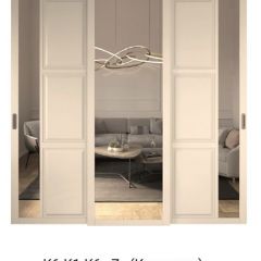 Шкаф-купе 2150 серии NEW CLASSIC K1+K1+K1+B22+PL4 (по 2 ящика лев/прав+F обр.штанга) профиль «Капучино» в Миассе - miass.mebel24.online | фото 15
