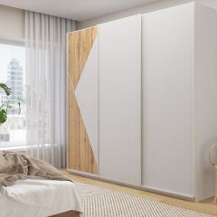 Шкаф-купе 2400 серии SOFT D7+D3+D3+B22+PL4 (по 2 ящика лев/прав+2штанги) профиль «Капучино» в Миассе - miass.mebel24.online | фото 5