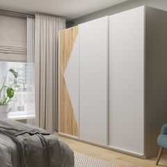 Шкаф-купе 2400 серии SOFT D7+D3+D3+B22+PL4 (по 2 ящика лев/прав+2штанги) профиль «Капучино» в Миассе - miass.mebel24.online | фото