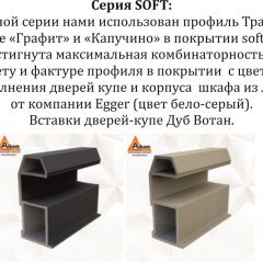 Шкаф-купе 2400 серии SOFT D7+D3+D3+B22+PL4 (по 2 ящика лев/прав+2штанги) профиль «Капучино» в Миассе - miass.mebel24.online | фото 13