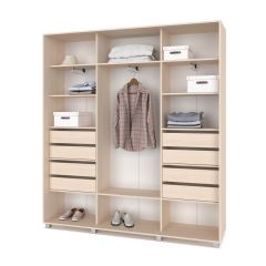 МАРТИН Шкаф-купе с зеркалами Млечный дуб (2200*450) М423 в Миассе - miass.mebel24.online | фото 4