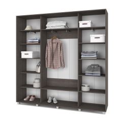 МАРТИН Шкаф-купе с зеркалом Анкор темный (2200*450) М422 в Миассе - miass.mebel24.online | фото 2