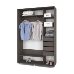 РОЛАНД Шкаф-купе Анкор темный (450*1500) Р451 в Миассе - miass.mebel24.online | фото 4