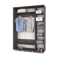 РОЛАНД Шкаф-купе Анкор темный (450*1600) Р461 в Миассе - miass.mebel24.online | фото 3