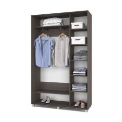 РОЛАНД Шкаф-купе с зеркалами Анкор темный (450*1400) Р443 в Миассе - miass.mebel24.online | фото 3