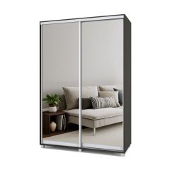 РОЛАНД Шкаф-купе с зеркалами Венге (450*1500) Р453 в Миассе - miass.mebel24.online | фото 2