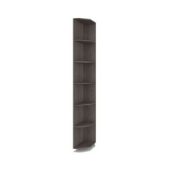 РОЛАНД Шкаф-купе с зеркалом Анкор темный (450*1500) Р452 в Миассе - miass.mebel24.online | фото