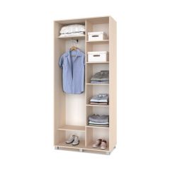РОЛАНД Шкаф-купе с зеркалом Млечный дуб (450*1000) Р402 в Миассе - miass.mebel24.online | фото 3