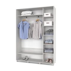 РОЛАНД Шкаф-купе с зеркалом Шимо светлый (450*1600) Р462 в Миассе - miass.mebel24.online | фото 3